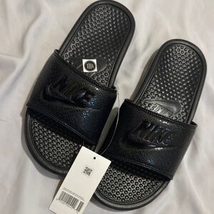 Nike Black Slide Sandals